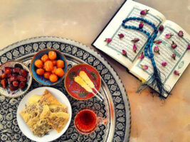 عکس و ایده تزیین سفره افطار