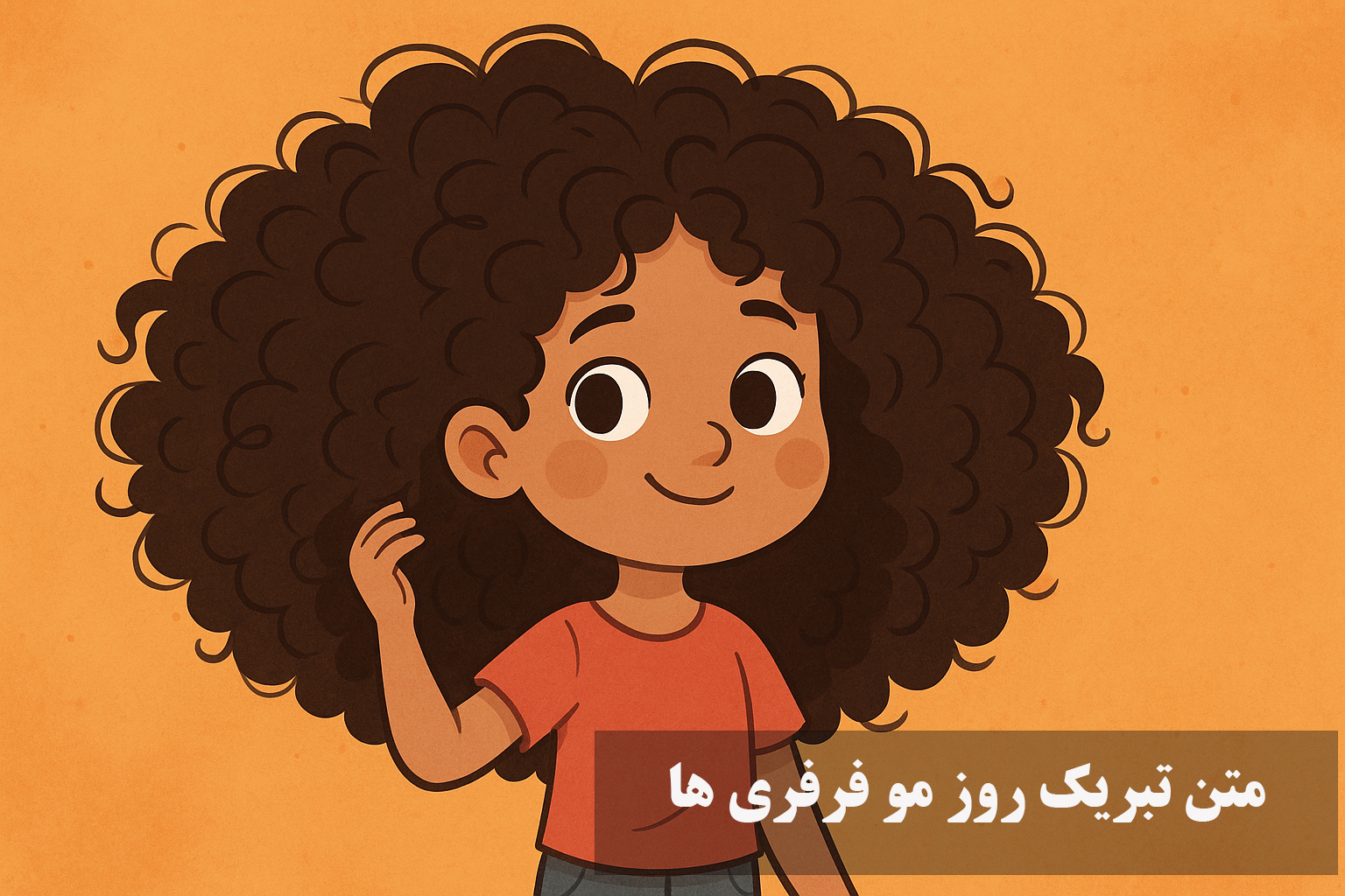 متن تبریک روز مو فرفری ها