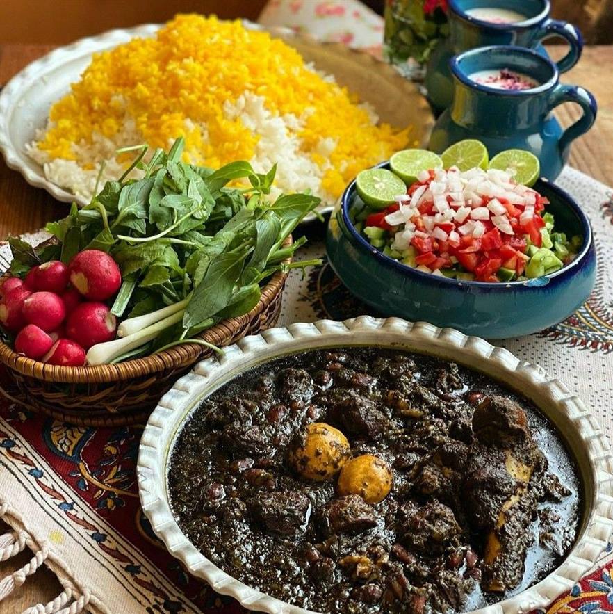 رفع ترشی خورشت قورمه سبزی
