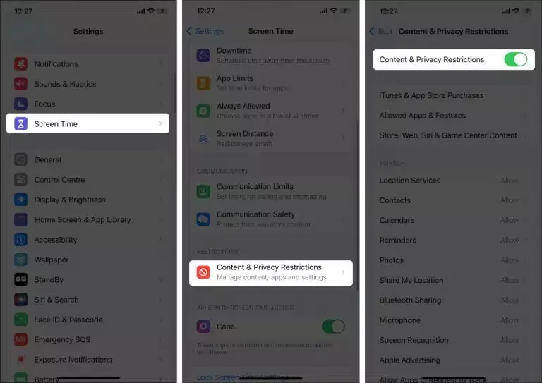 چگونه برنامه را مخفی کنیم ایفون