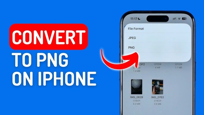 تبدیل عکس به فرمت jpg , png با گوشی ایفون