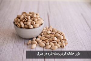 طرز خشک کردن پسته تازه در منزل +