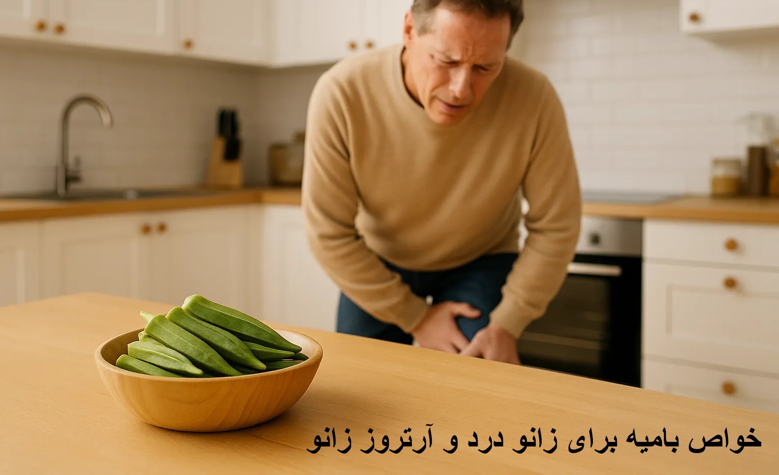 خواص بامیه برای زانو درد و آرتروز زانو