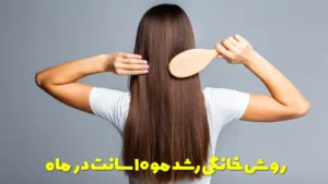 روش خانگی رشد مو 10 سانت در ماه