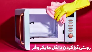 روش تمیز کردن و از بین بردن چربی داخل مایکروفر