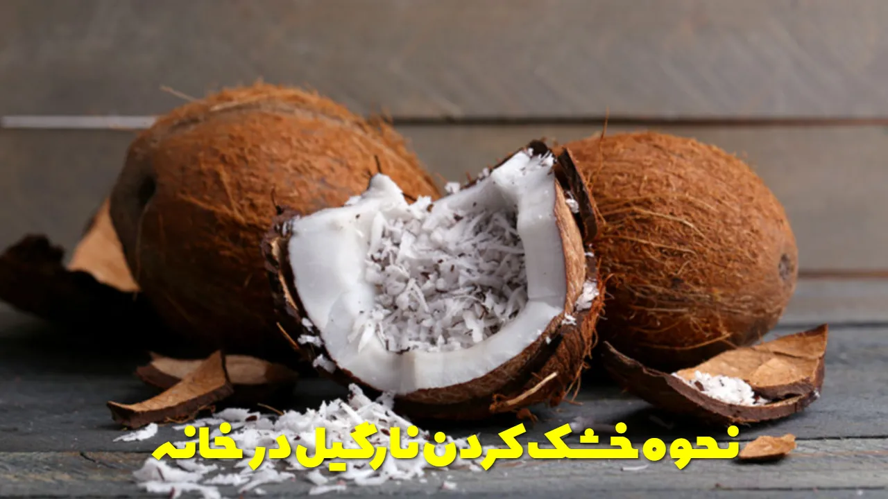 نحوه خشک کردن نارگیل در خانه