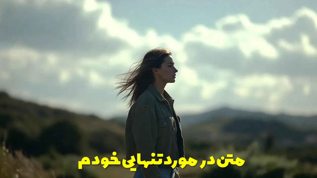 متن در مورد تنهایی خودم