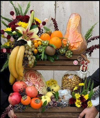 ایده تزیین خنچه عروس برای شب یلدا مجلسی