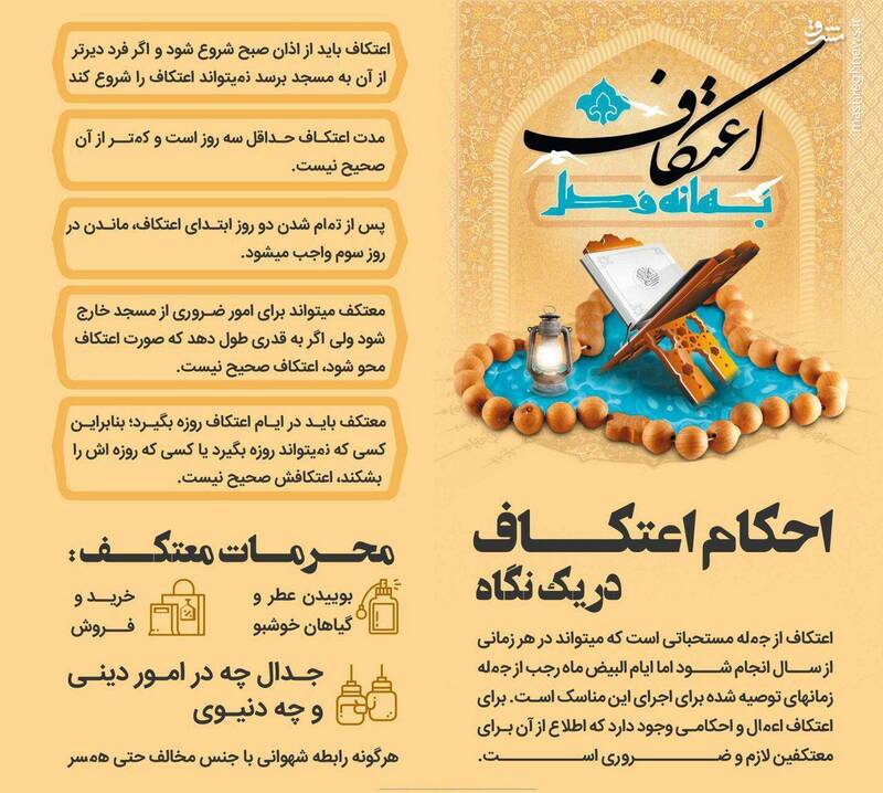 اعمال واجب اعتکاف