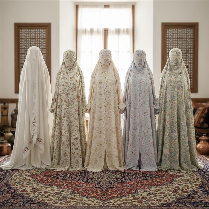 مدل های رایج چادر نماز خانگی