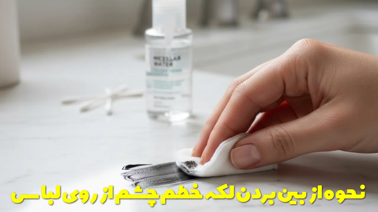 نحوه از بین بردن لکه خطم چشم از روی لباس