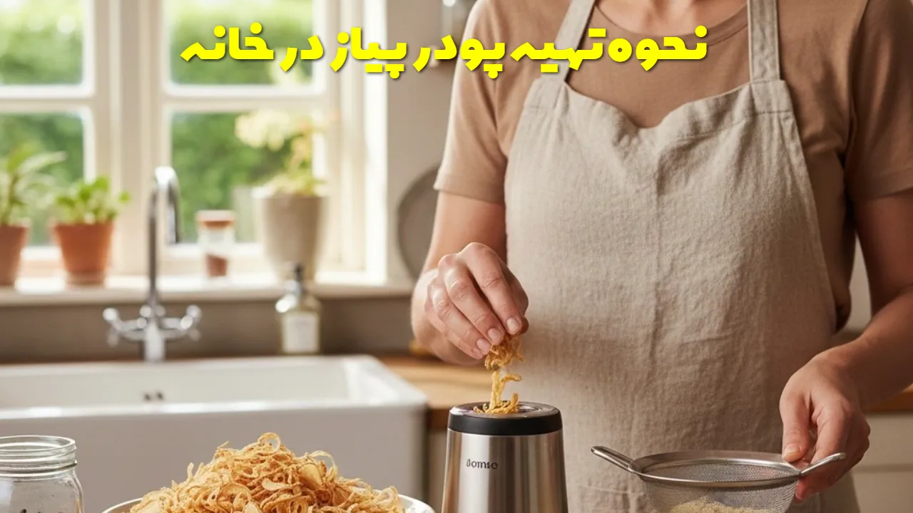 نحوه تهیه پودر پیاز در خانه