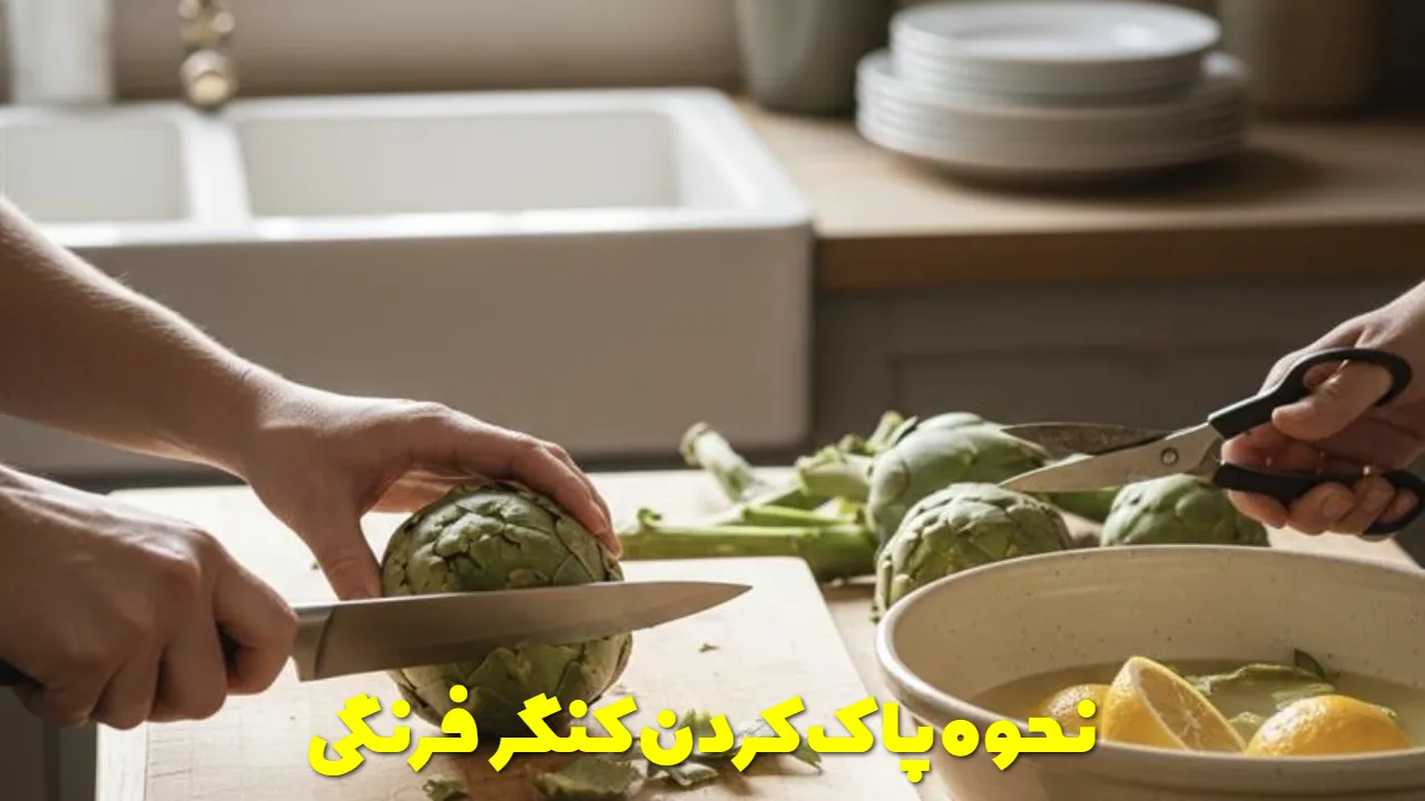 نحوه پاک کردن کنگر فرنگی