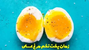 زمان پخت تخم مرغ عسلی
