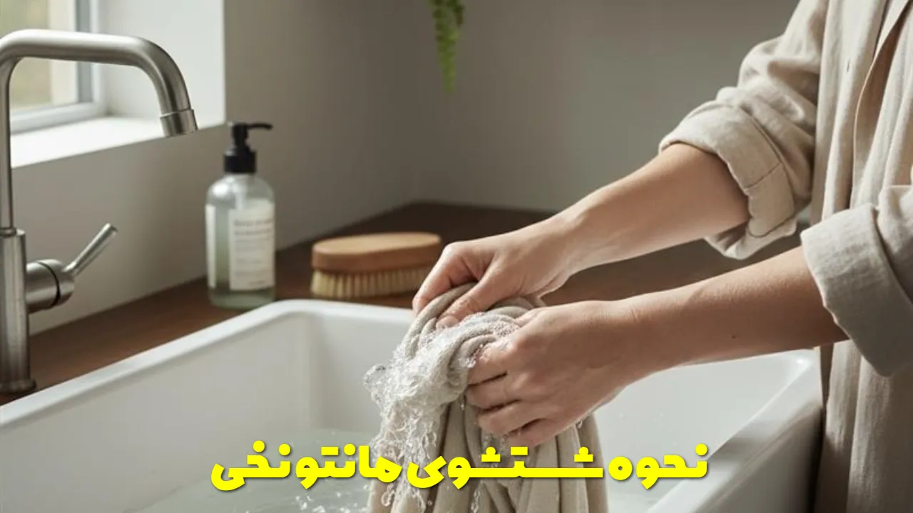نحوه شستشوی مانتو نخی