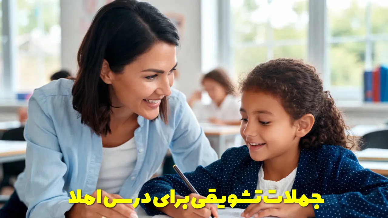 جملات تشویقی برای درس املا