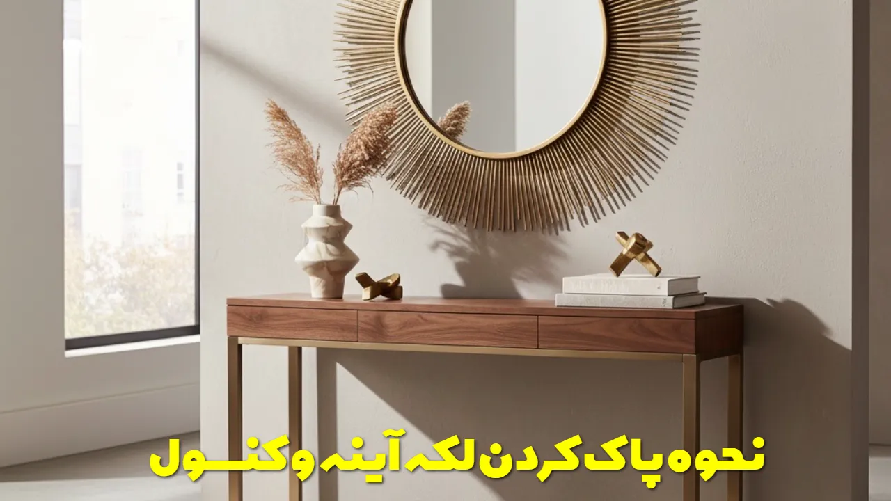 روش کاربردی برای پاک کردن لکه آینه و کنسول