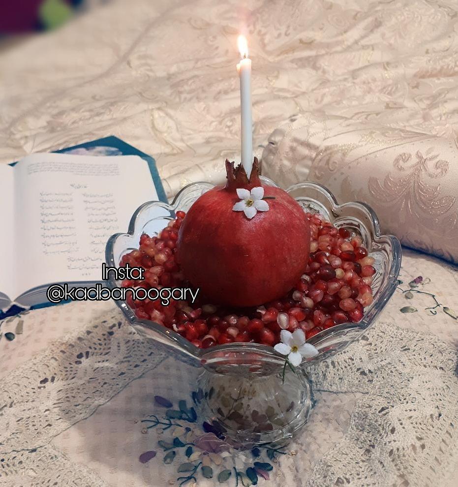 تزیین انار شب یلدا عروس