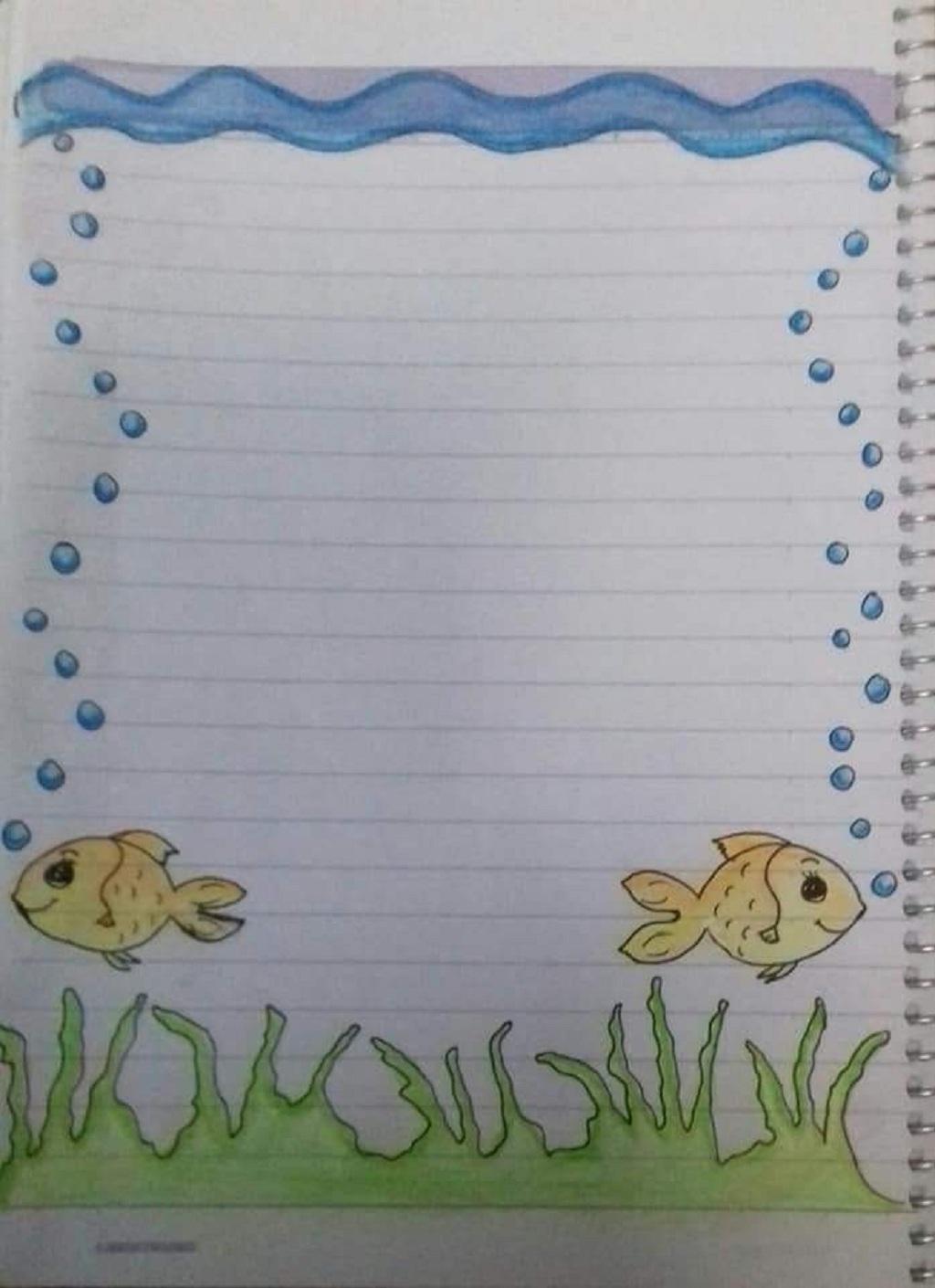 نقاشی حاشیه دفتر مشق