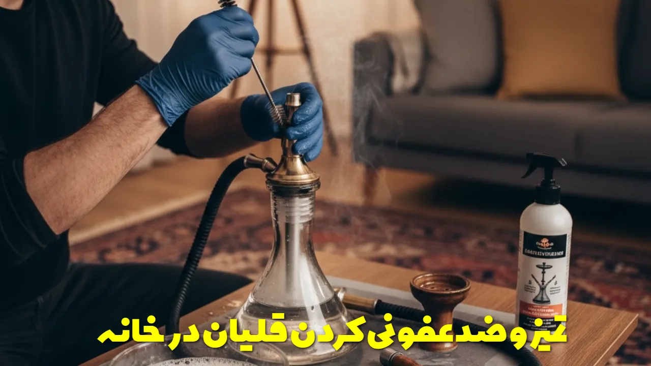  تمیز و ضدعفونی کردن قلیان در خانه