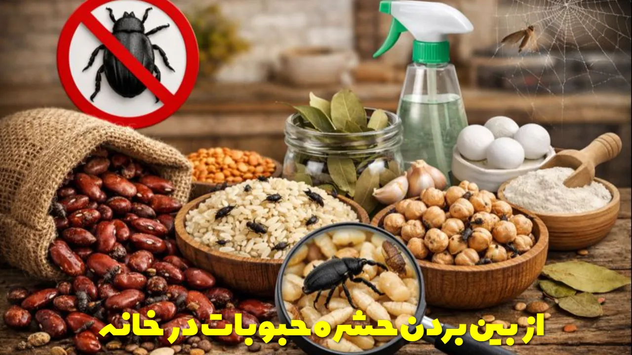 از بین بردن حشره حبوبات در خانه