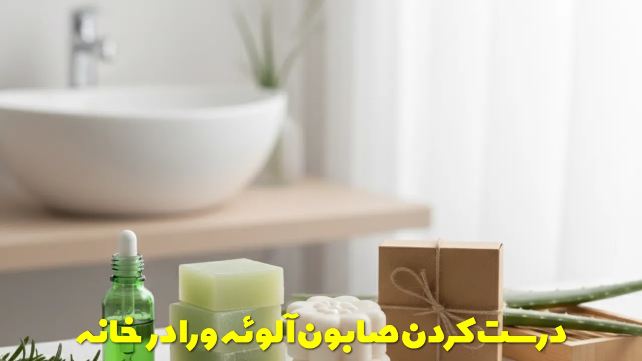 درست کردن صابون آلوئه ورا در خانه
