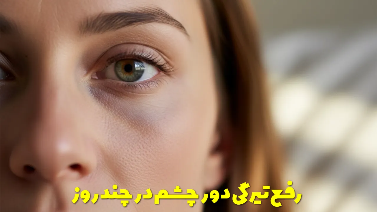 رفع تیرگی دور چشم در چند روز