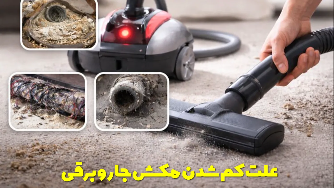 علت کم شدن مکش جاروبرقی