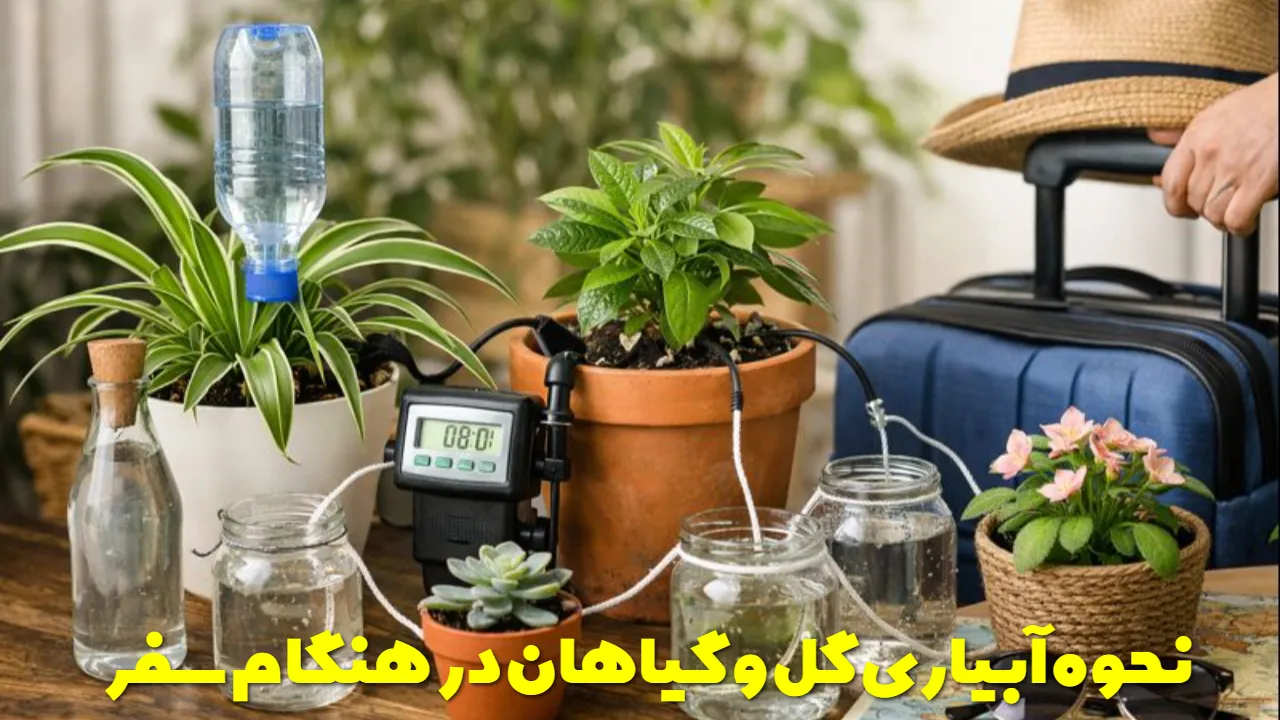 نحوه آبیاری گل و گیاهان در هنگام سفر