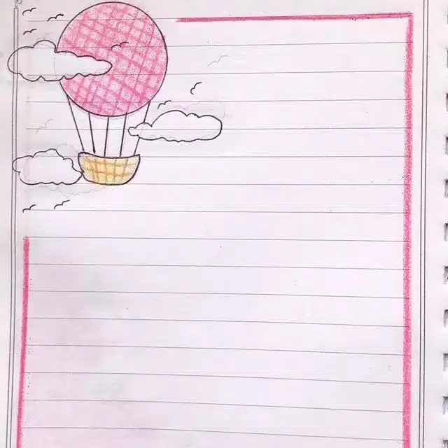 نقاشی حاشیه دفتر مشق جدید آسان پسرانه