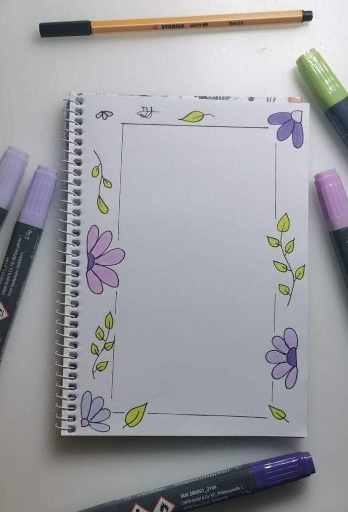 نقاشی حاشیه دفتر مشق