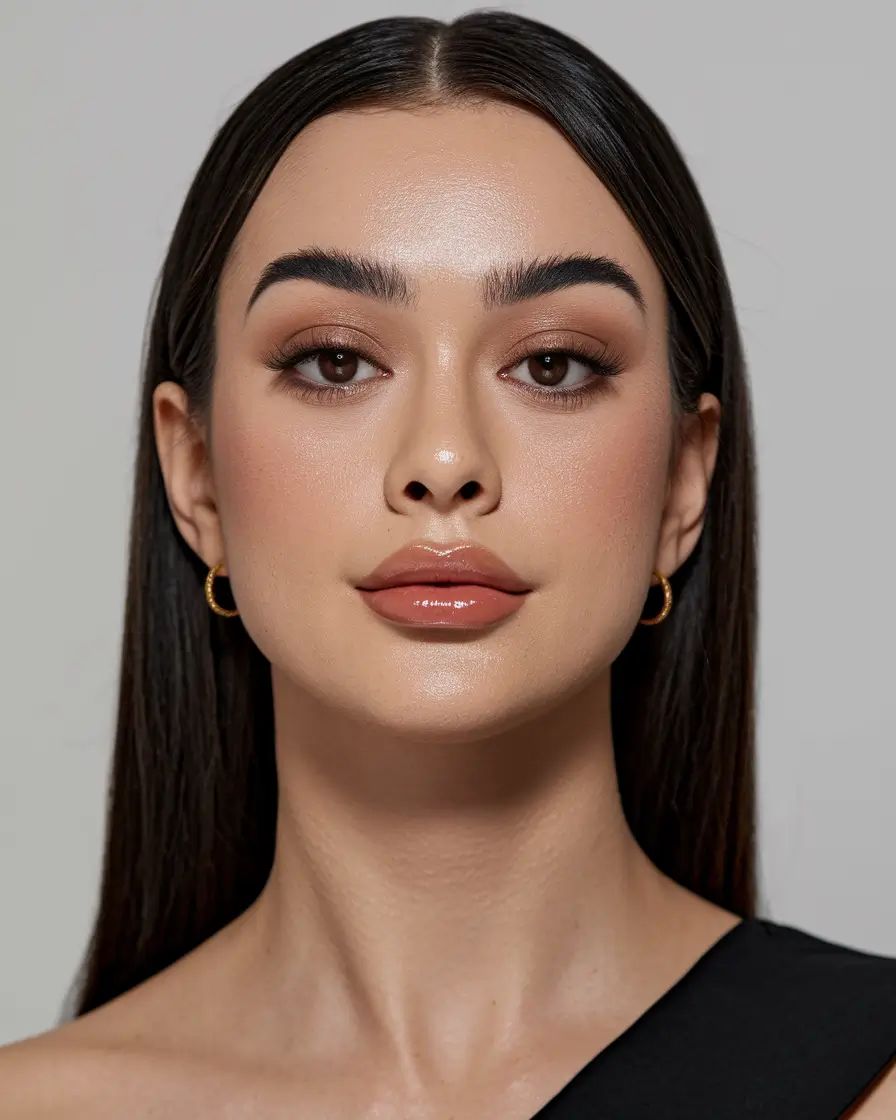 میکاپ اروپایی طبیعی و ملایم