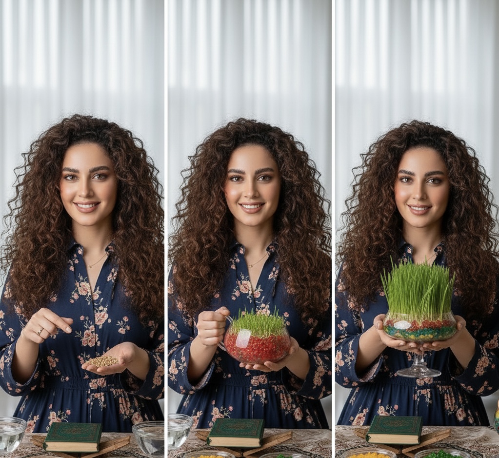 کاشت سبزه در خاک ژله ای