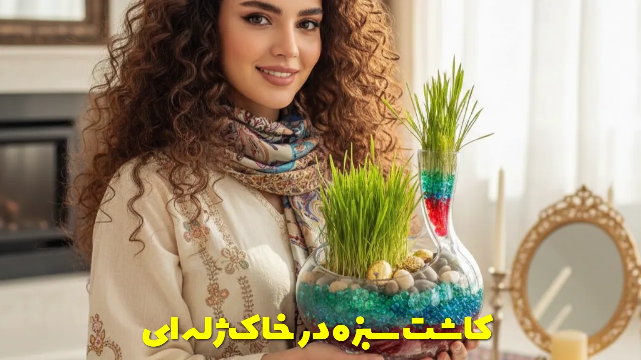 کاشت سبزه در خاک ژله ای