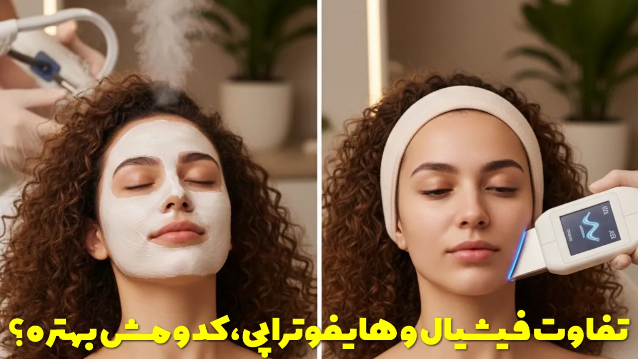 تفاوت فیشیال و هایفوتراپی، کدومش بهتره؟