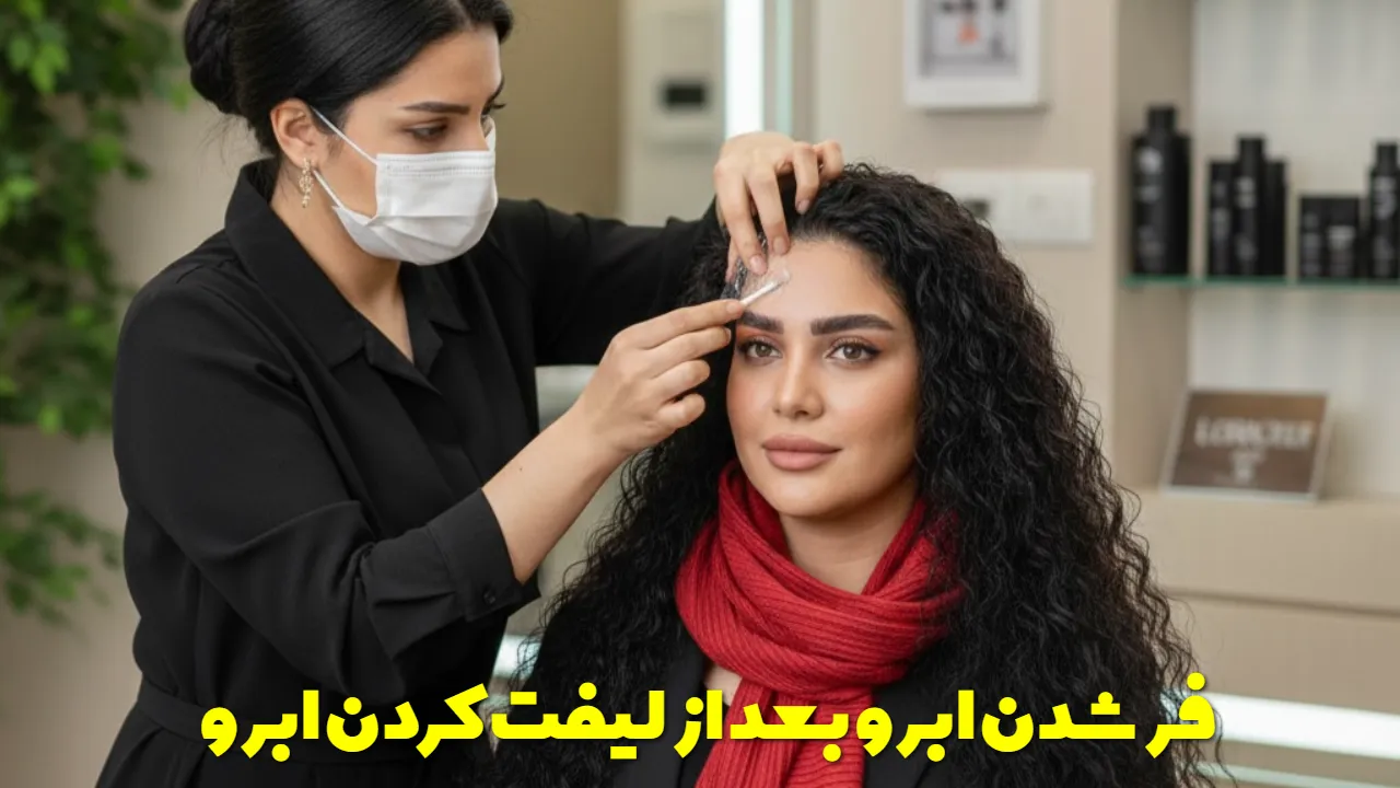 فر شدن ابرو بعد از لیفت کردن ابرو