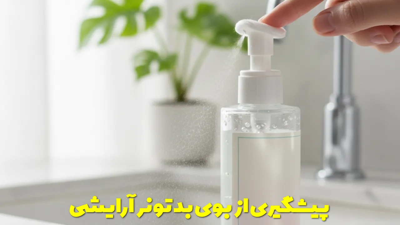 پیشگیری از بوی بد تونر آرایشی