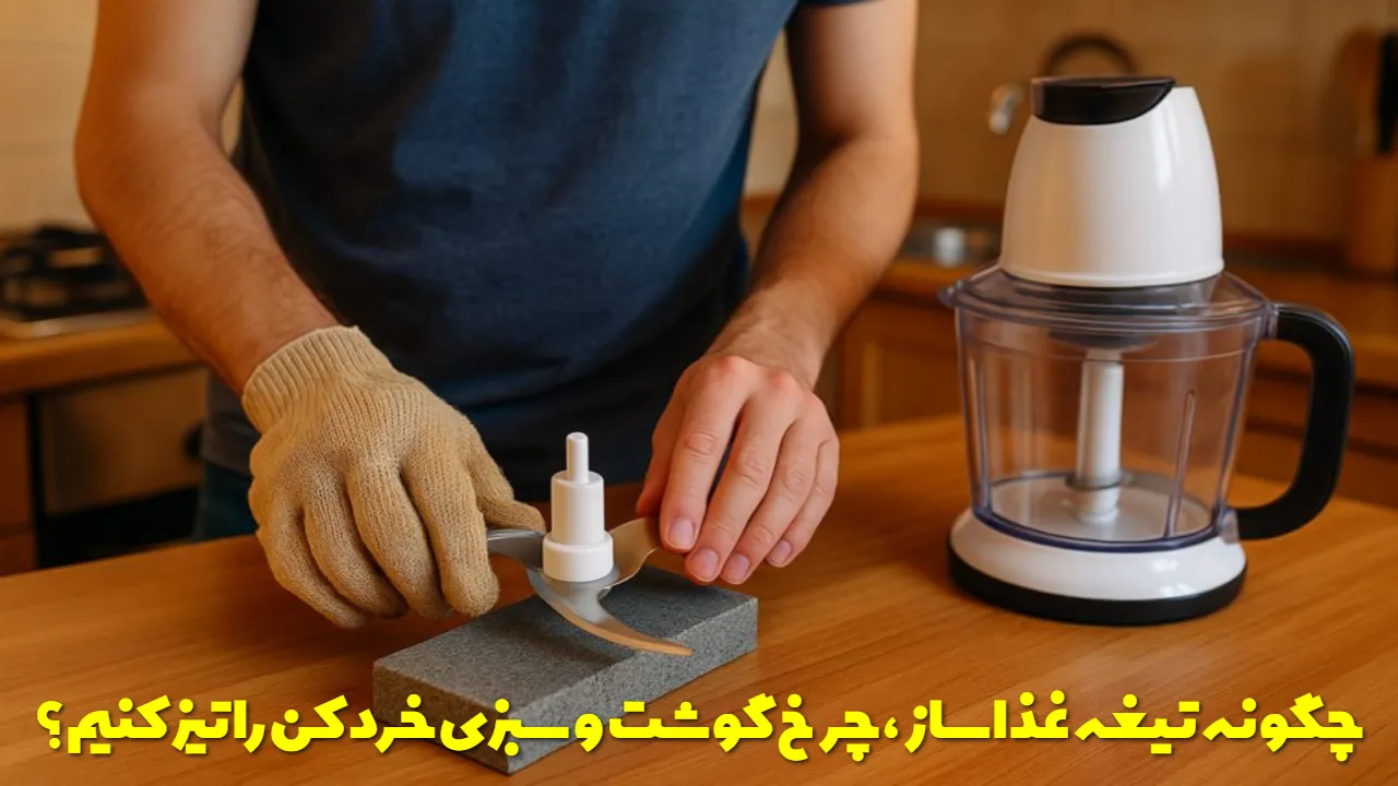 چگونه تیغه غذاساز، چرخ گوشت و سبزی خرد کن را تیز کنیم؟