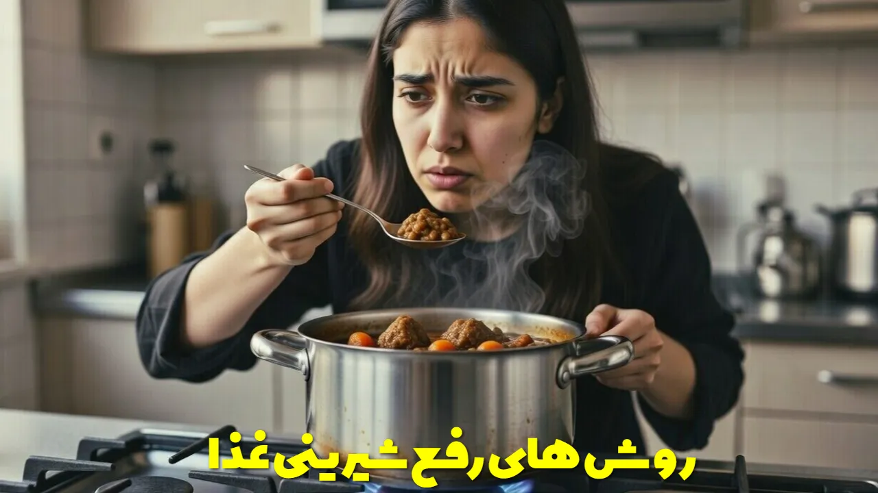 روش های رفع شیرینی غذا