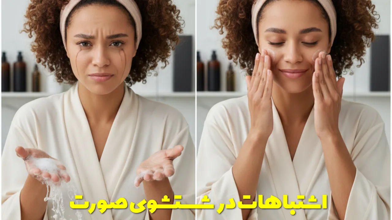 اشتباهات در شستشوی صورت