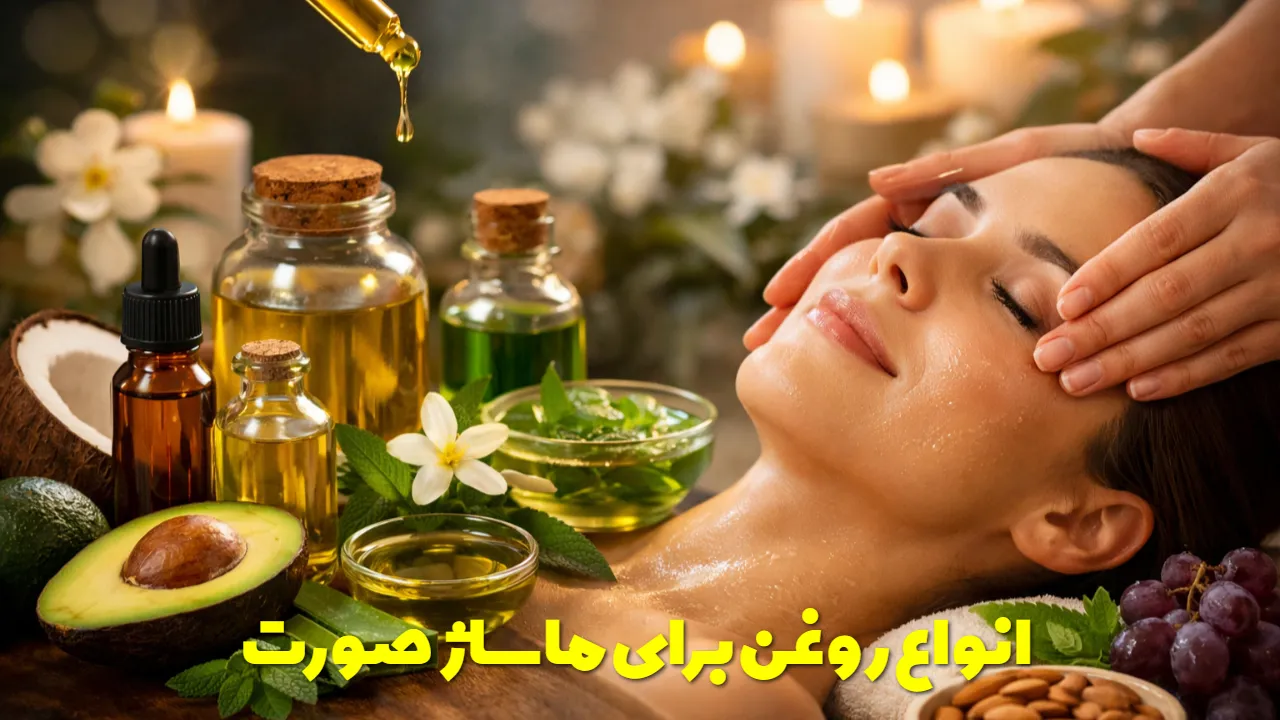 انواع روغن برای ماساژ صورت در خانه + خواص و نکات آن