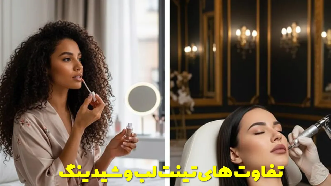 تفاوت های تینت لب و شیدینگ