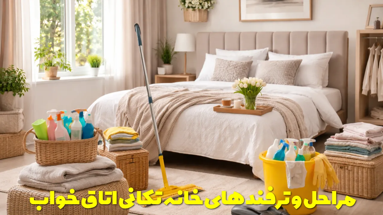 مراحل و ترفندهای خانه تکانی اتاق خواب