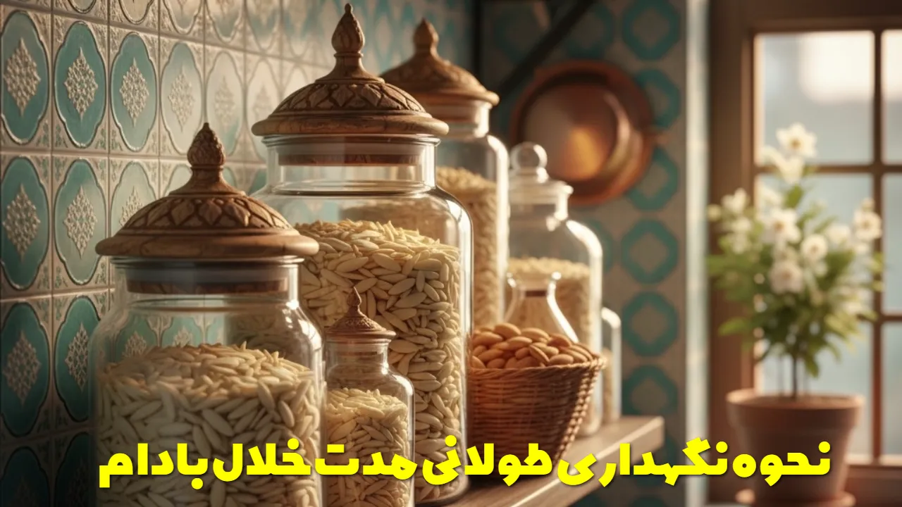 نحوه نگهداری طولانی مدت خلال بادام