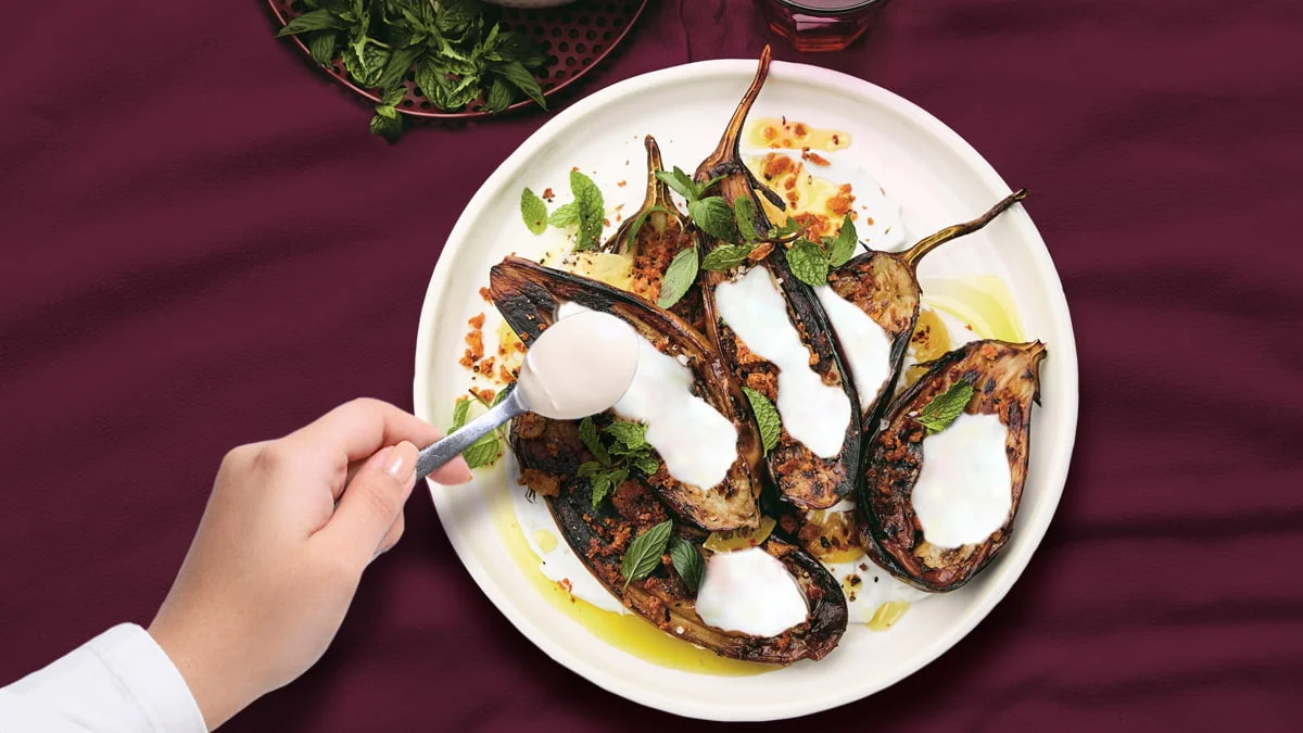 تزیین کشک بادمجان
