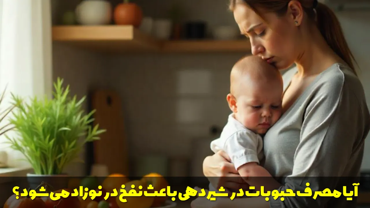 آیا مصرف حبوبات در شیردهی باعث نفخ در نوزاد می شود؟