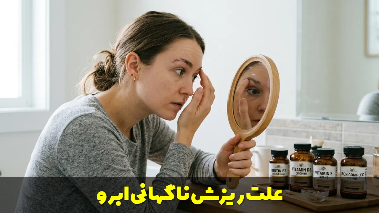 علت ریزش ناگهانی ابرو
