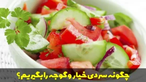 چگونه سردی خیار و گوجه را بگیریم؟