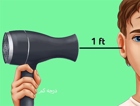 نحوه خارج کردن آب از گوش