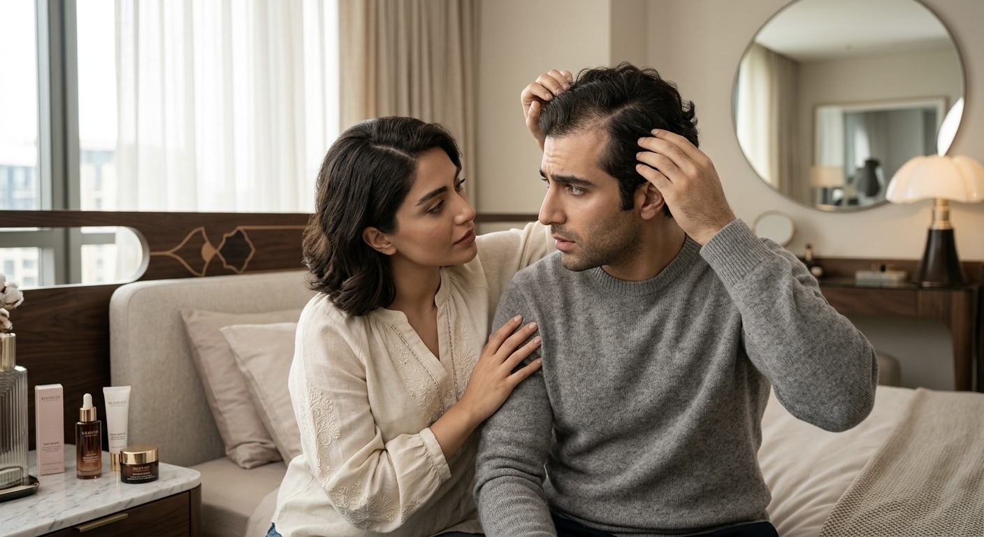 چرا خط رویش مو عقب میرود؟
